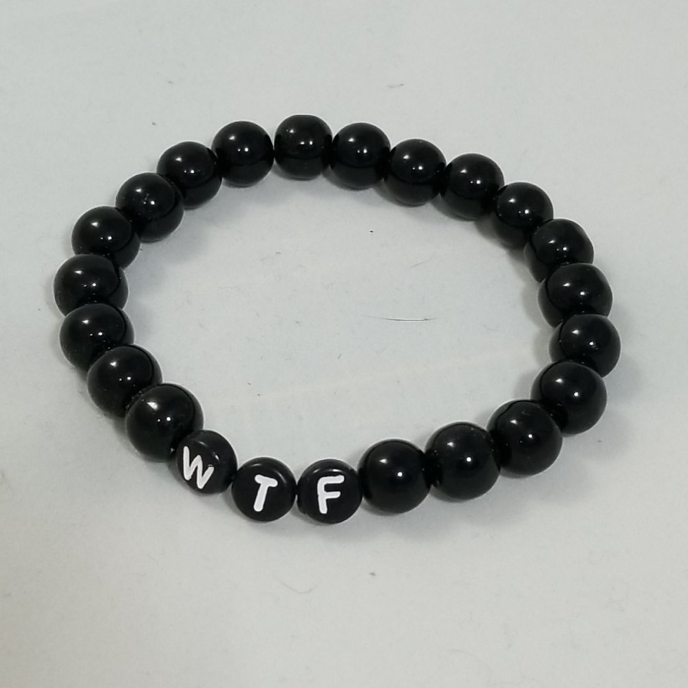 WTF Black Bracelet